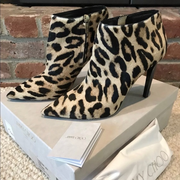 jimmy choo leopard boots